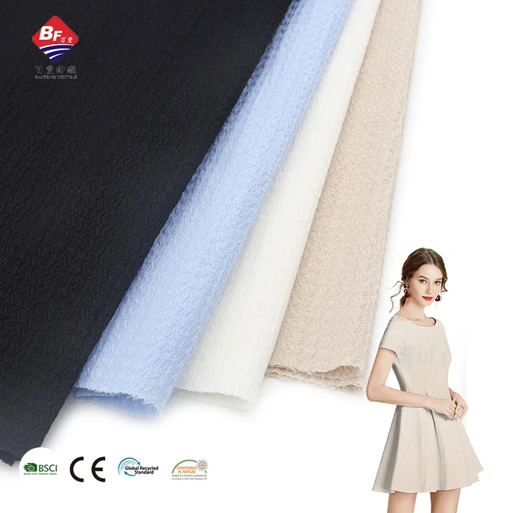 95% polyester 5% spandex 180gsm wrap solid Italian warp knitted crepe fabric for dress and blouse