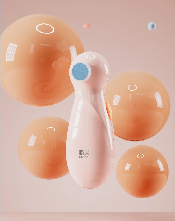 NCVI Newborn Finger Care 2Modes Wireless Portable Child Finger Clipper File Electric Baby Nail Trimmer
