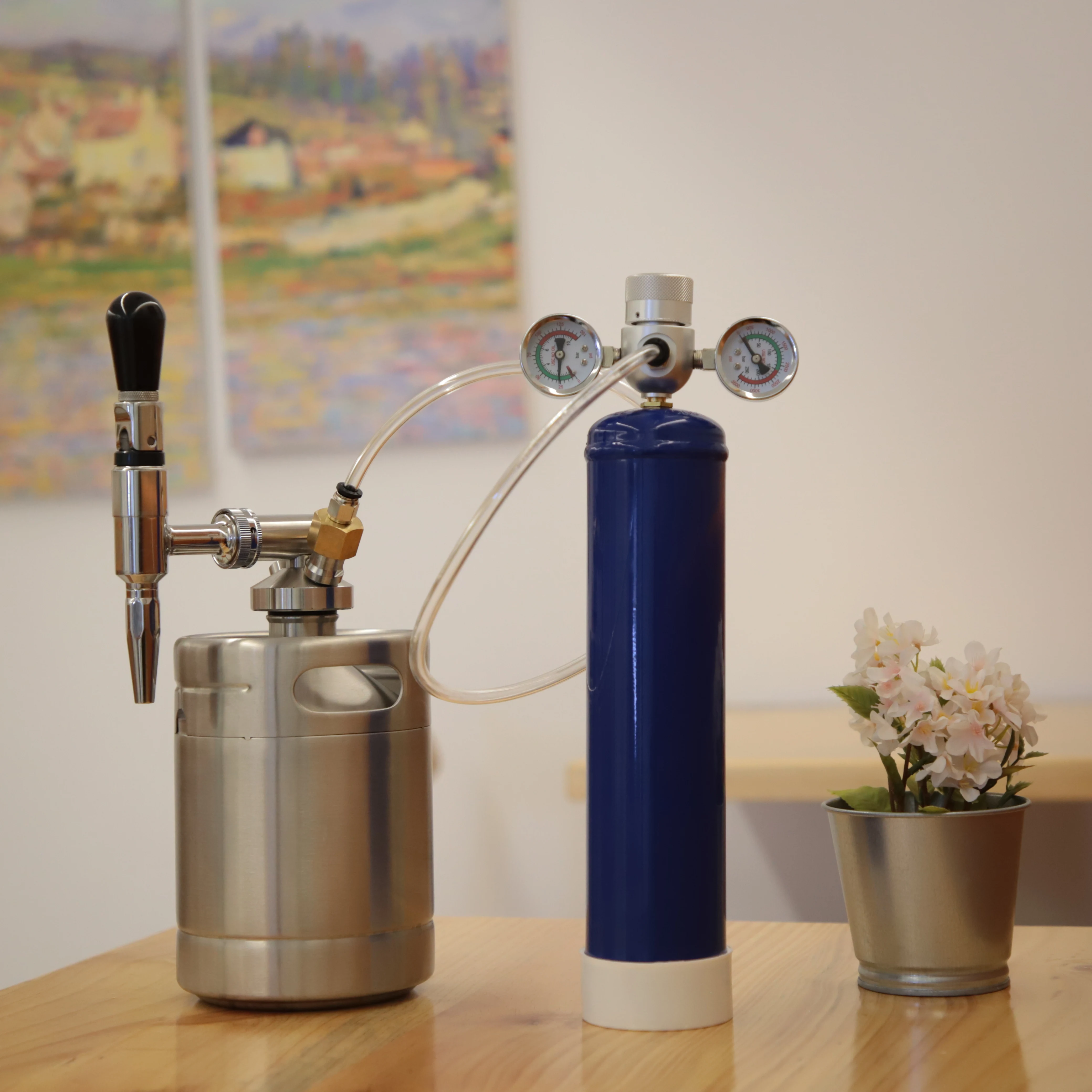 Домашнее варение нержавеющая сталь азотная инфузионная кофейная бочонка нитро холодная кофеварка