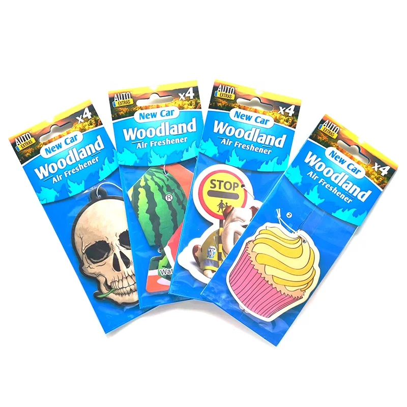 Cute Series Custom Logo Hanging Absorbent Flavoring 2mm Paper Car Air Freshener