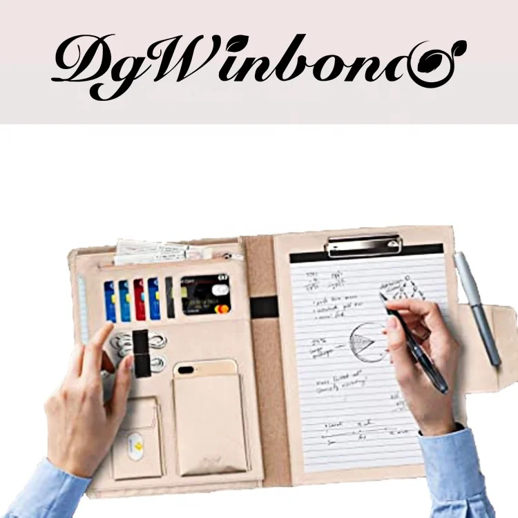 2022 promotional PU leather loose-leaf planner for business 6-rings binder planner  organizer