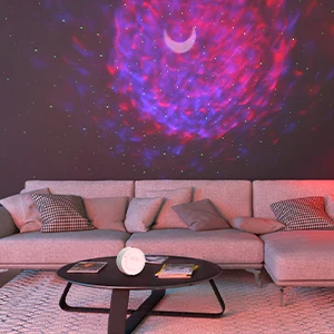 Professional LED Lights Show Sky Stars Moon Indoor Portable Round Projector LED Night Light LED Star light Projector