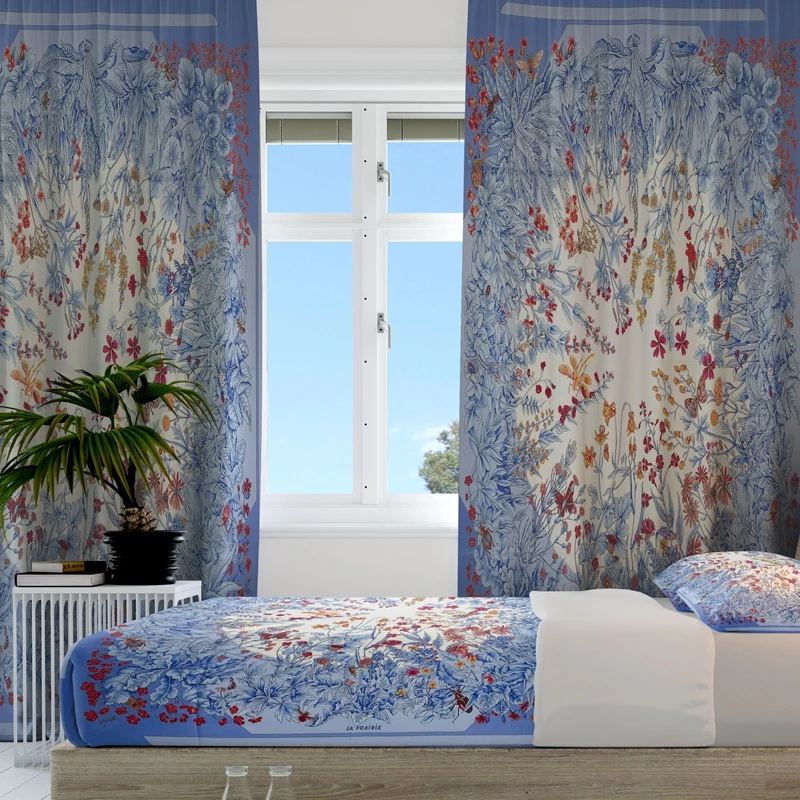 Customised Full Size Sheets Bed and High Quality Blackout Curtains For The Living Room