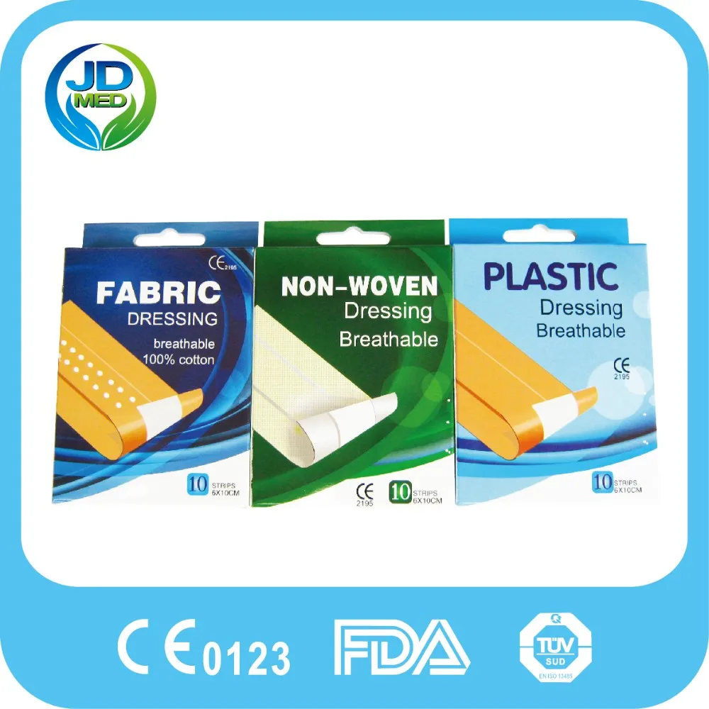 Medical sterile Non-woven wound dressing breathable small wounds adhesive plaster