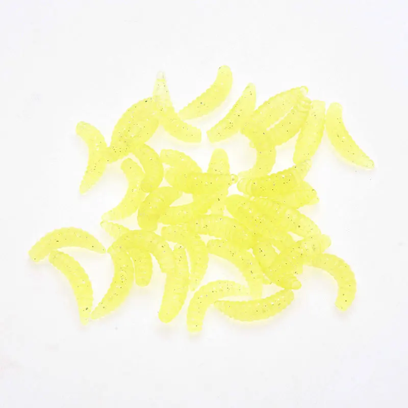 2cm Bread worm maggot cordyceps crucian carp bait lure bait softworm fishing worm lure soft plastic bait pike
