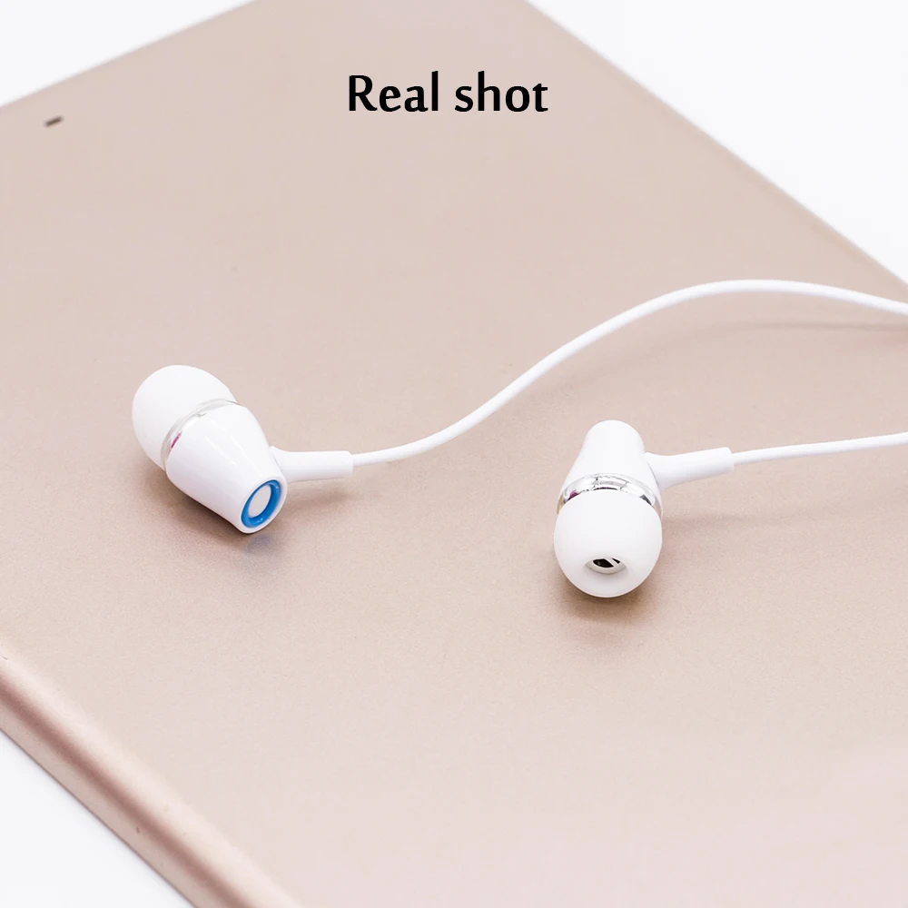  TPE вкладыши Наушники с проводом регулятор баса In-Ear 3 5 мм Проводная гарнитура наушники микрофоном Универсальный для компьютера мобильного