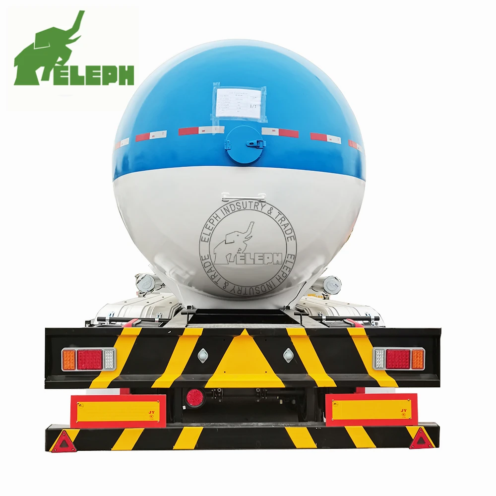 Eleph Verified Pro 3 Axle 60.72CBM LPG Liquid Ethane transport fuel tanker semi-trailer