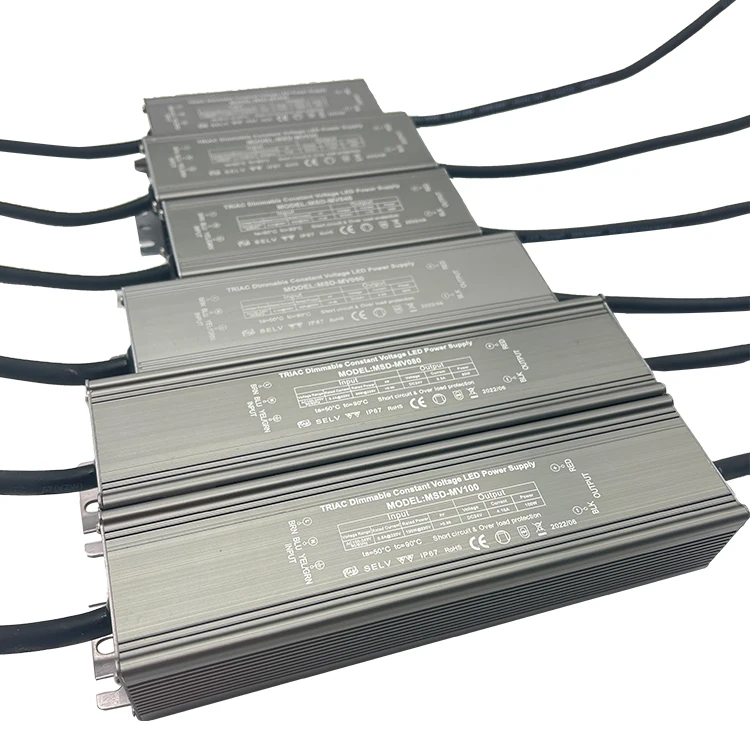 20W Waterproof Triac Dimmable Led Driver Power Supply 30W 40W 60W 80W 100W DC 48v 36v 24v 12v Led Driver Led triac controller