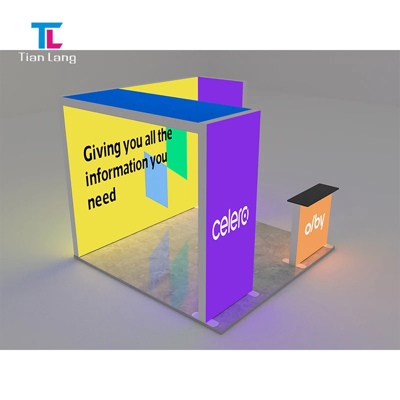 Выставочный стенд TianLang дизайнерский рекламный световой бокс выставочный