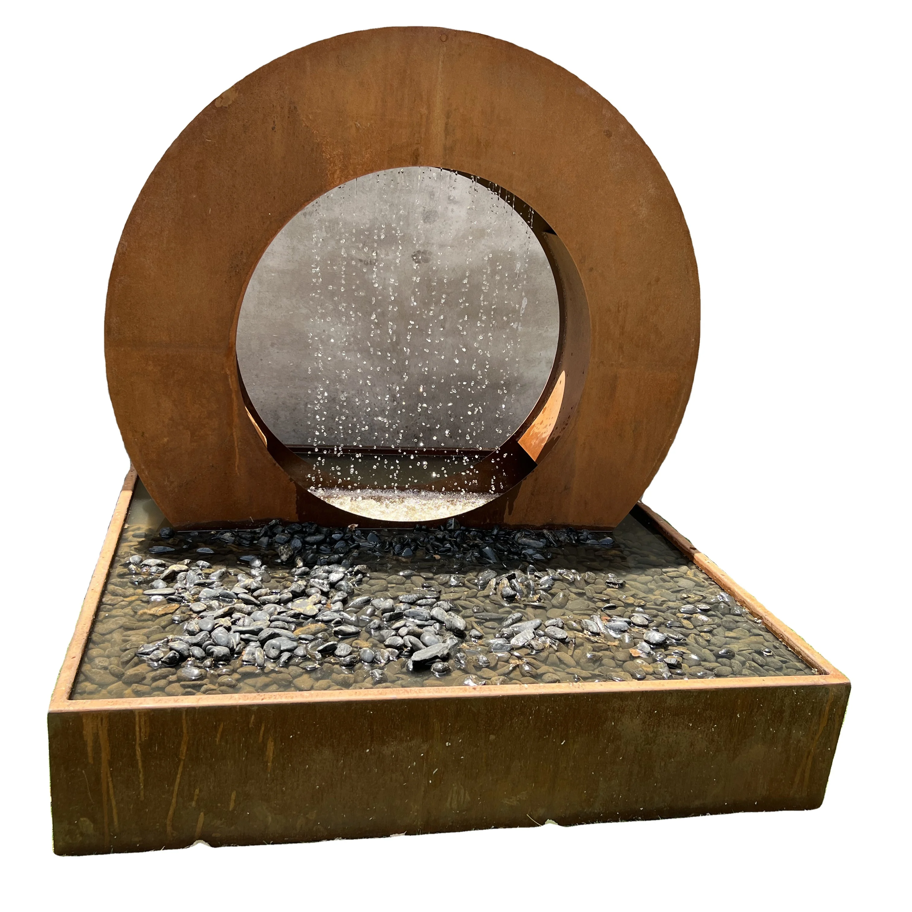 Home Decoration Steel Water Feature Fountain garden water fountain