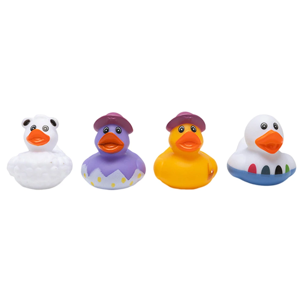 Mini bunny color assorted promotional small rabbit yellow pink black purple blue white bath float toy custom Easter rubber duck