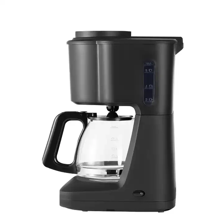 American style fully automatic grinding integrated coffee machine household office electric drip coffee maker with timer