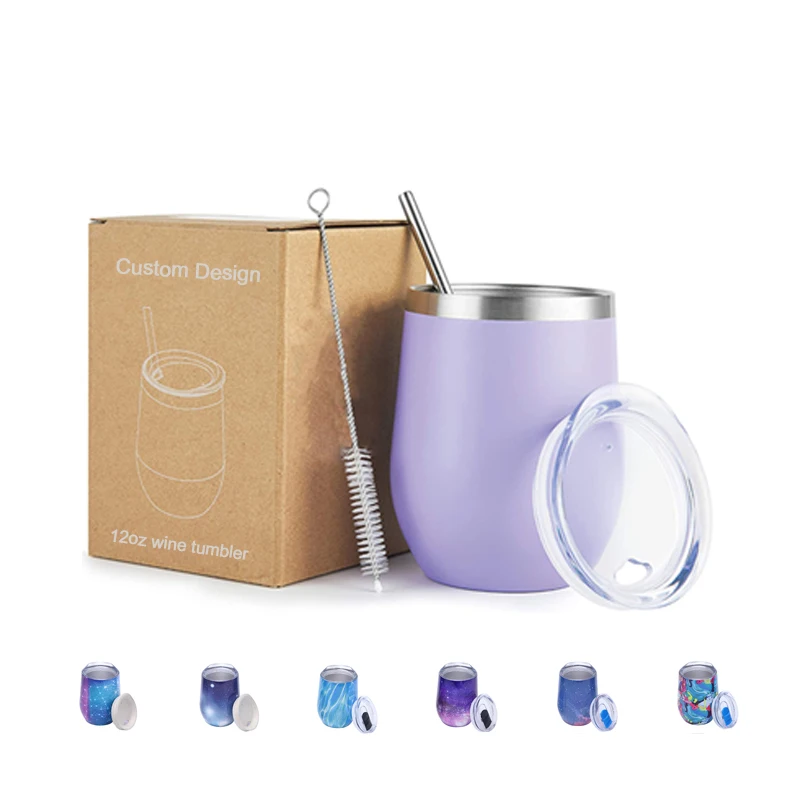 Sell Well High Quality Custom Log Stainless Steel Stemless Wine Tumbler