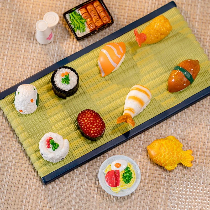 Creative Simulation Japanese Food 3D Miniature Home Decoration DIY Car Small Ornaments