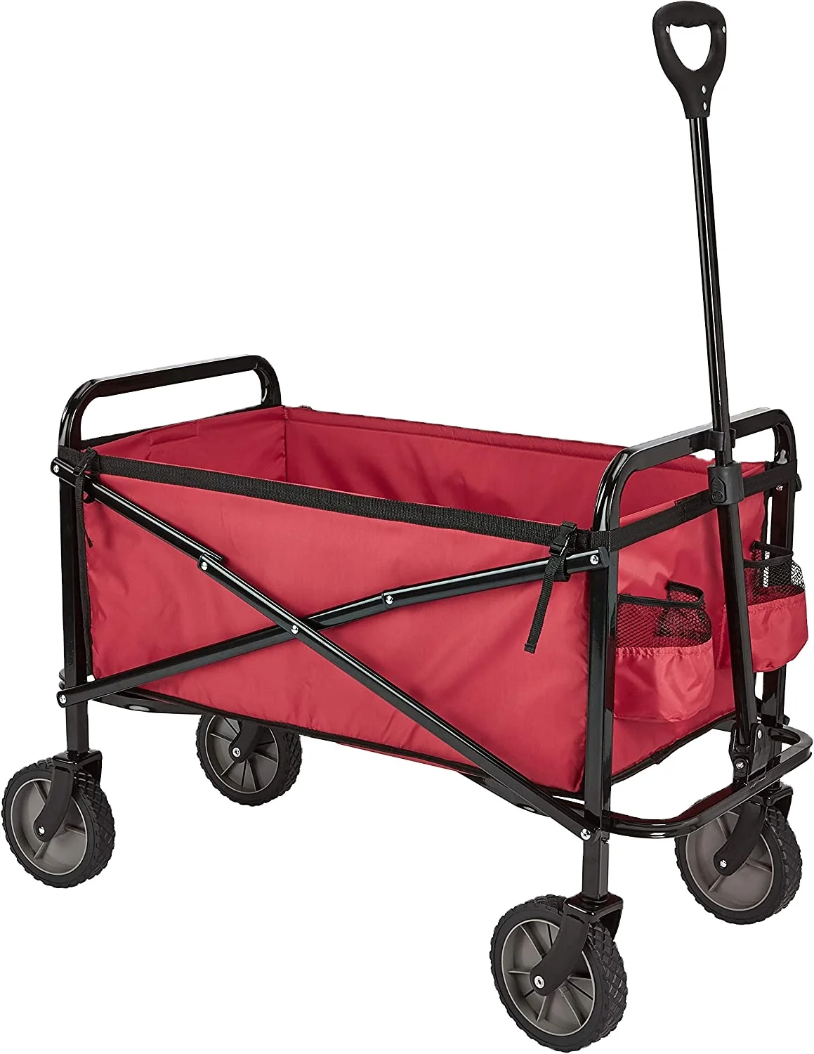 Multifunctional Folding Wagon Outdoor large capacity trolley,Heavy duty transport cart with four wheels