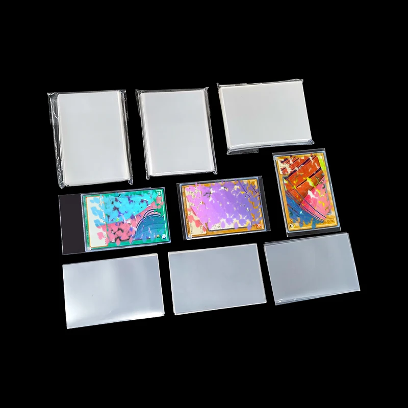 Sport Card Sleeve For Trading Clear Inner Card Sleeves 66x91mm Transparent Soft Plastic Card Sleeves