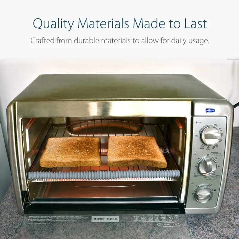 BPA FREE Food Grade Silicone Oven Rack Guard Oven Rack Guard Pack 2 with High Quality