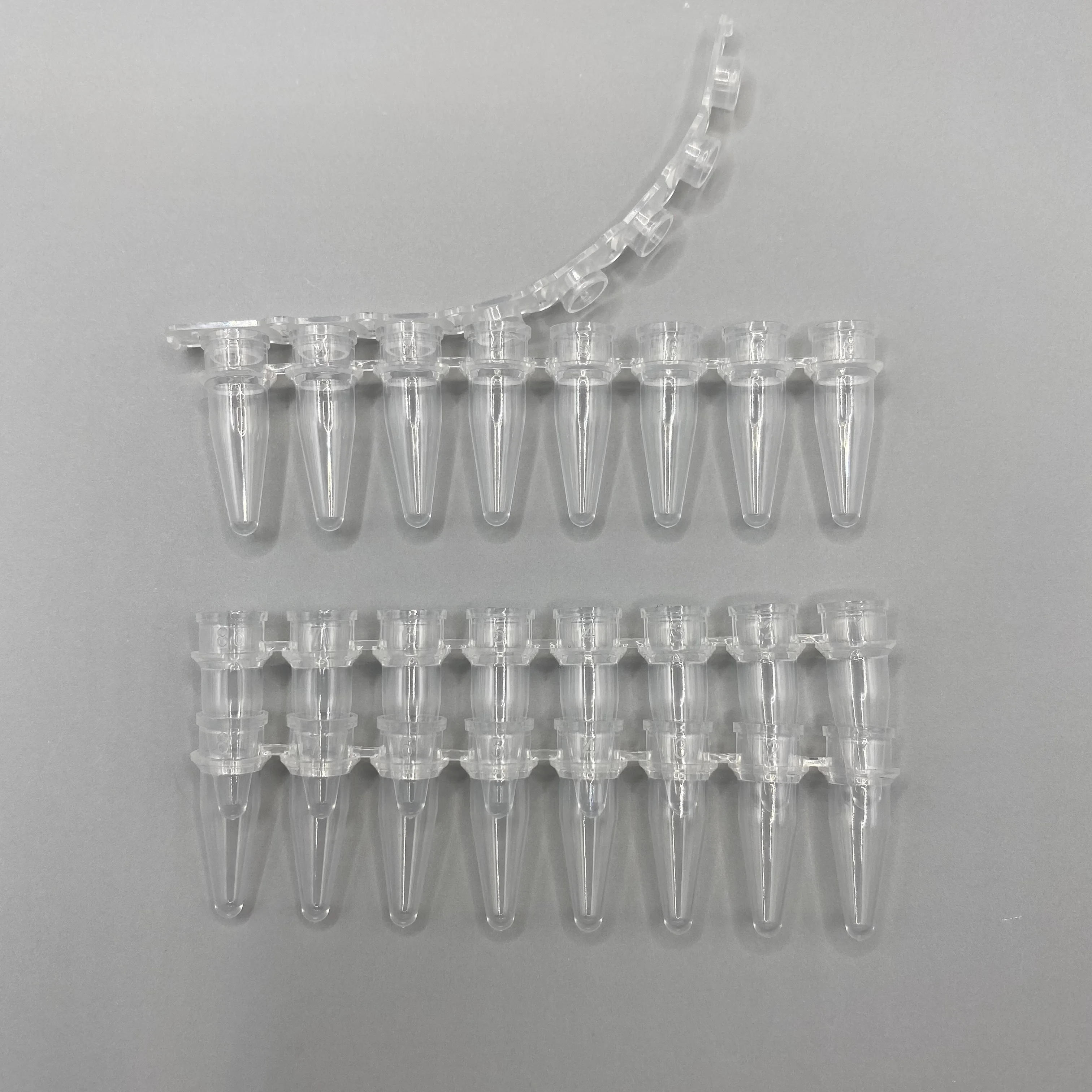 hot selling 0.1ml/0.2ml 8 strips micro centrifuge PCR Tube for lab use