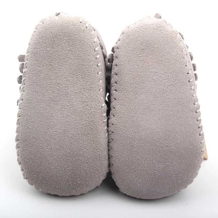Custom Wholesale Winter Warm Snow Shoes Soft Sole Non-Slip Baby Toddler Booties Plush Tassel Infant Boots
