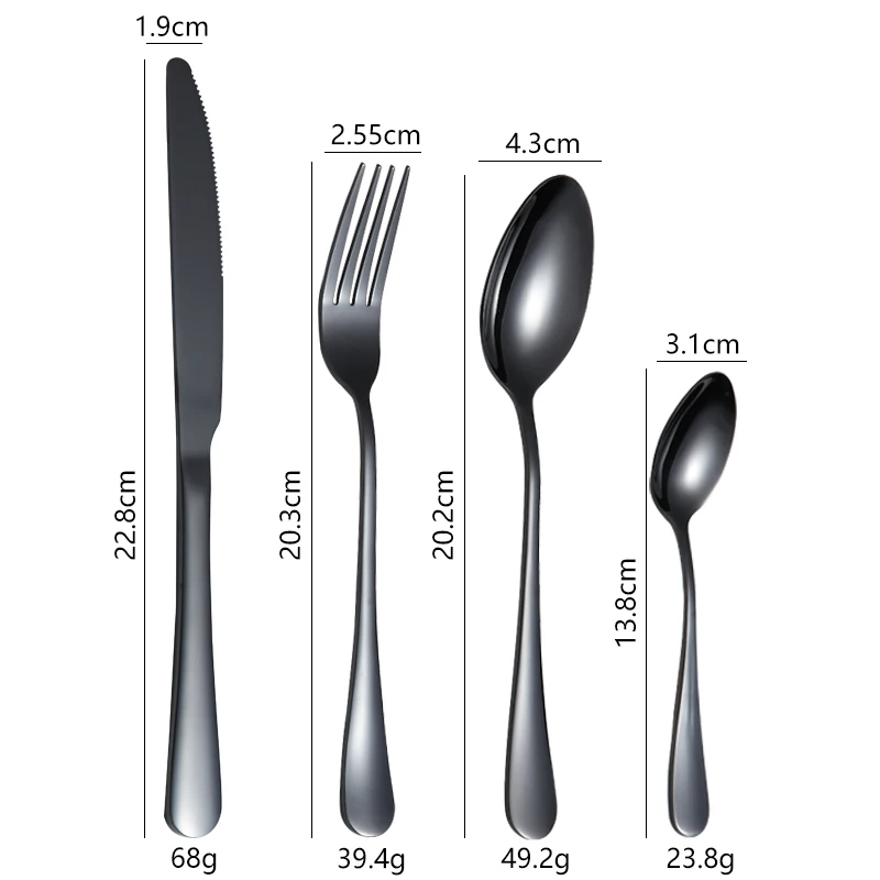 36 Pcs 1010 Gold Plated Cutlery Set With Wooden Box Stainless Steel Cutlery Set Spoon Knife Fork Set Modern Gold Flatware