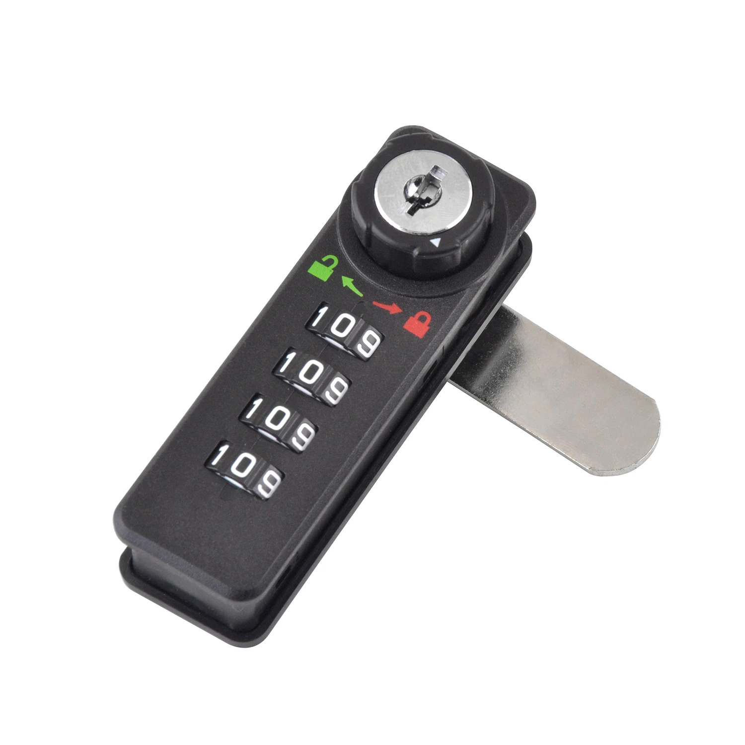 4-digital password combination cabinet security lock anti theft safety mechanical code lock with key