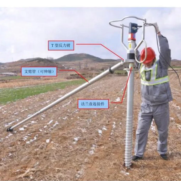 galvanized helical screw piles for solar/timber house/fence foundations