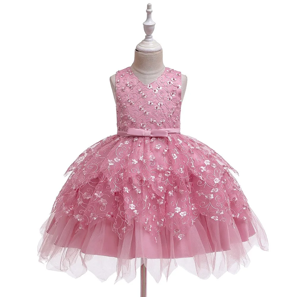 Kids 2023 Girls Elegant  Trendy Dresses for Girls Party Wedding Birthday Formal Wear