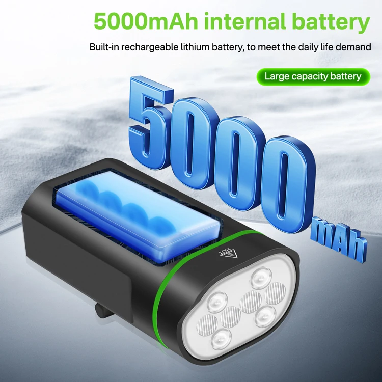 BORUiT 4000 lumens LED Bicycle Headlight Aluminum Alloy Rechargeable Waterproof Outdoor for Night Riding Lighting Bike Lights