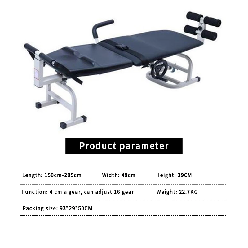 Intermittent Lumbar & Cervical Spine Traction Bed Whole Body Physiotherapy Treatment Hospital Bed