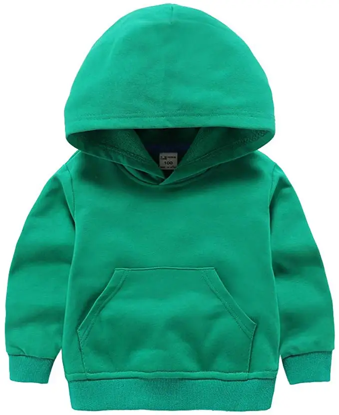 China factory custom solid color pullover fleece toddler sweatshirt