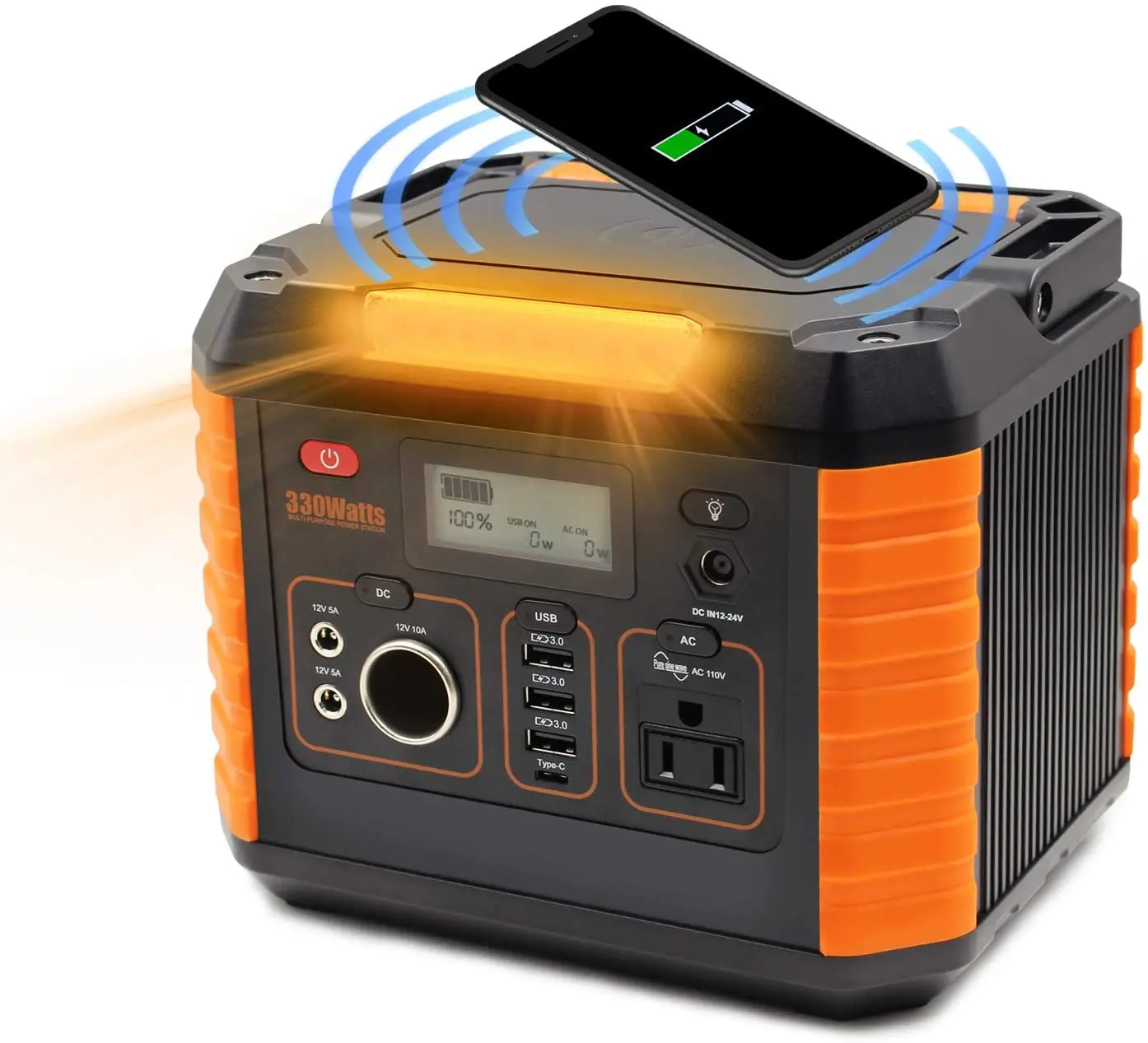 Camping Gear Lithium Ion Power Source 330W 500W 1000W Portable Solar Generator Battery Power Station