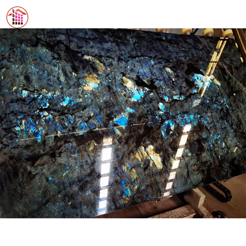 Blue Diamond Granite Natural Stone Luxury Hotel Tile Slabs Labradorite for Countertop Decorationall