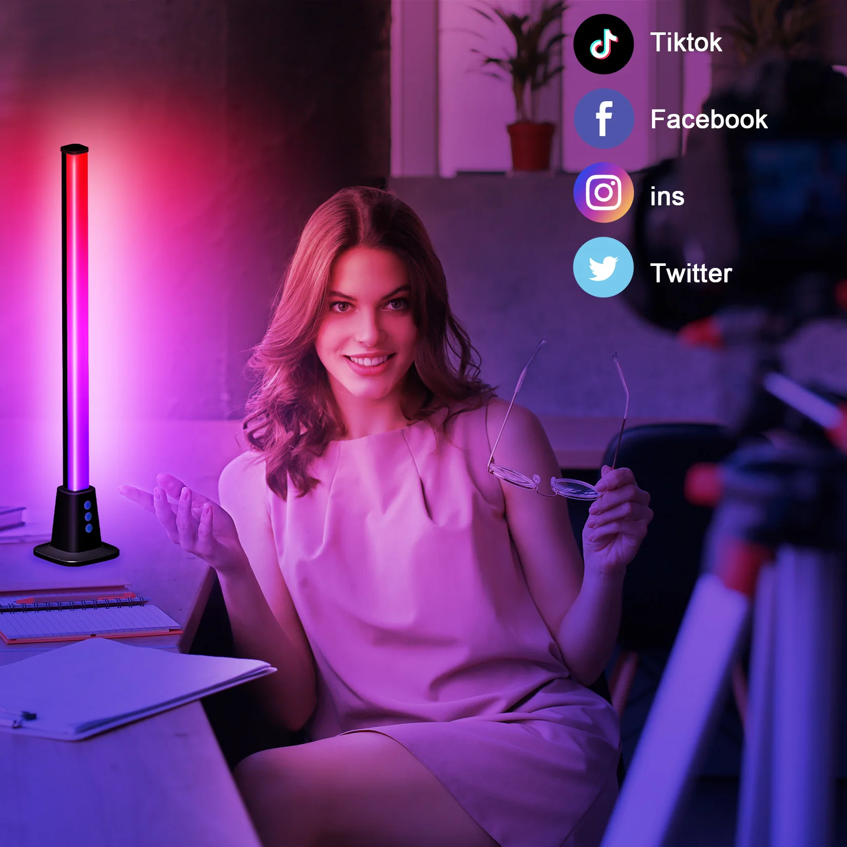 Nanxin RGBIC color changing control rgb corner led floor lamp with WiFi App,DIY Mode Music Sync Led Floor Lamp for  Gaming