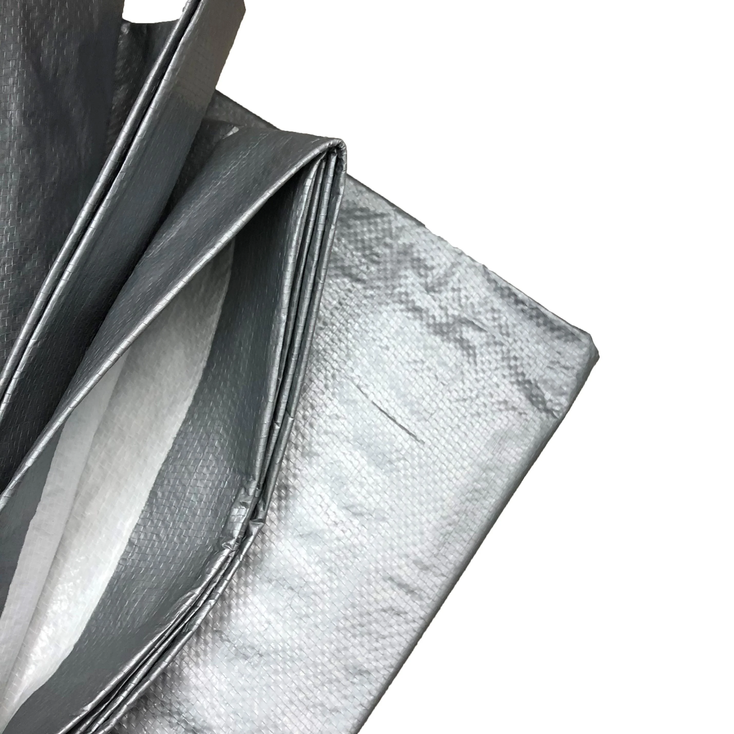 Погрузочный контейнер, серебристый, белый цвет, крышка для грузовика, дождевик, Двухстороннее покрытие из полиэтилена высокой плотности, водонепроницаемая полиэтиленовая накидка