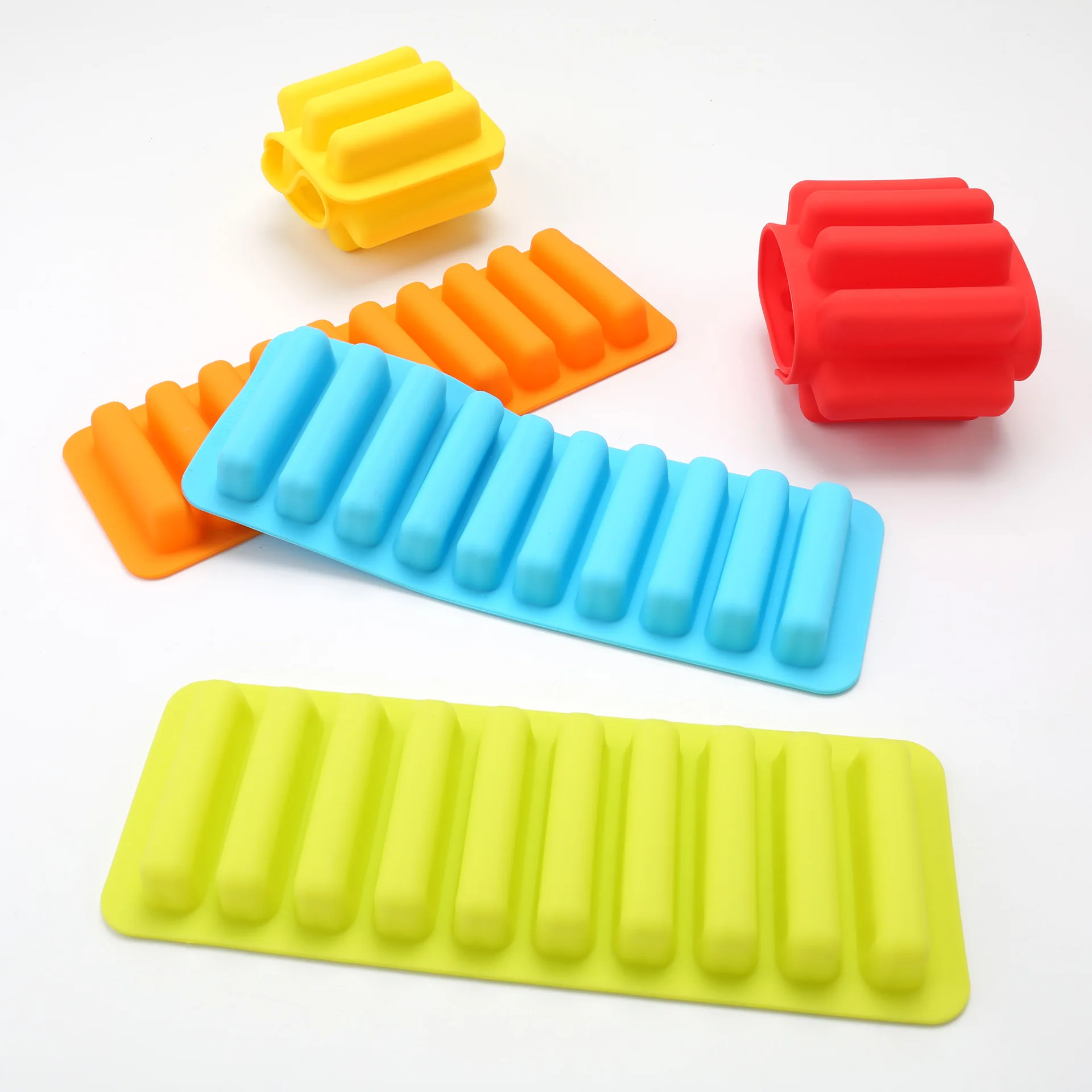 Silicone Cylinder Ice Cube Tray Freeze Mould Pudding Jelly Chocolate Mold Maker Silicone Baking Mold