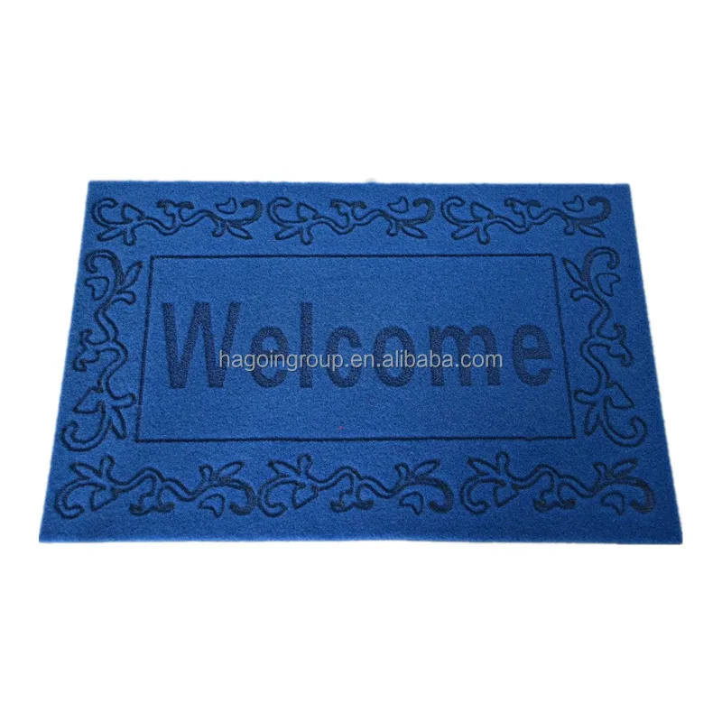 Various patterns Welcome printed door mat Carpet with PVC Backing