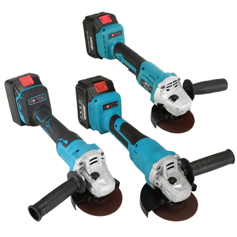 Portable Industrial Brushless Electric Angle Grinder Multifunctional Cordless Polisher Rechargeable Cutting Machine Trigger
