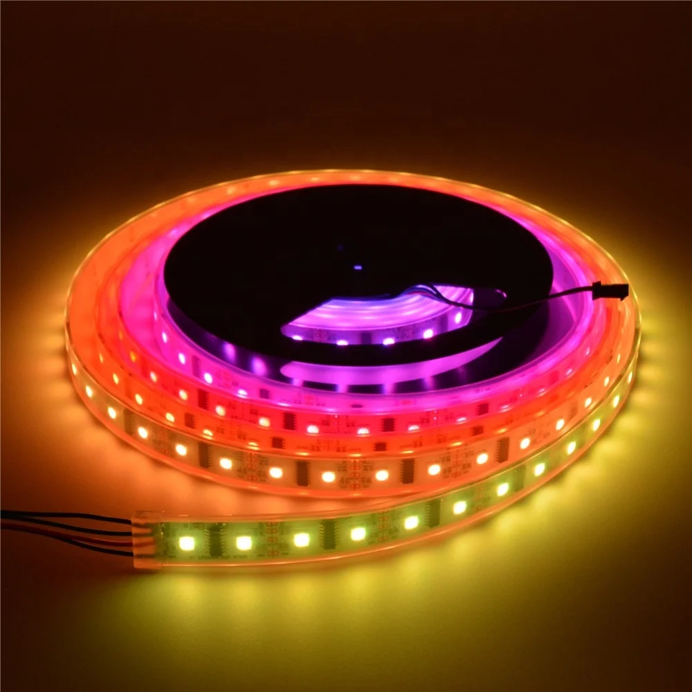 5 м LPD8806 8806 Водонепроницаемая IP30 IP6767 SMD 5050 RGB полоса Гибкая цифровая DC5V Светодиодная лента