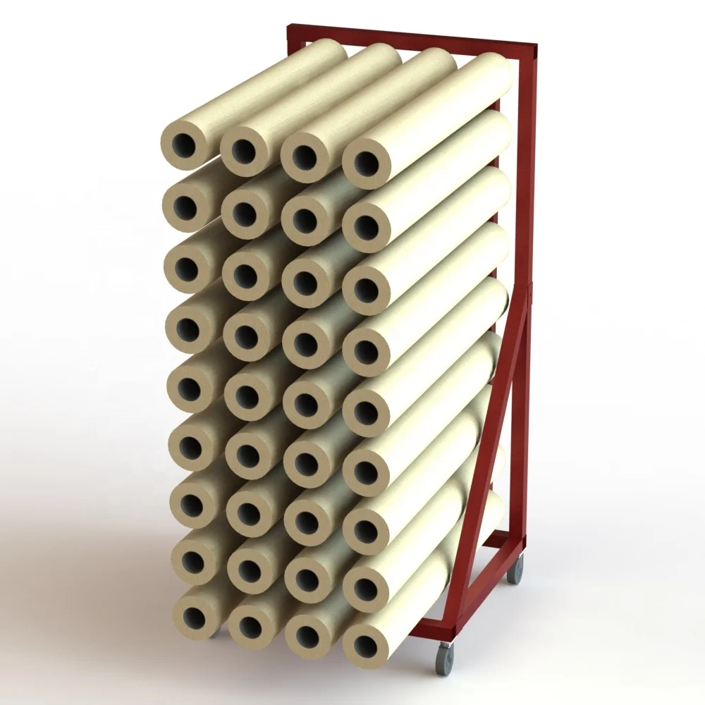 5FT Length Vinyl Rolling Industrial Display Stands , Heavy - Duty Display Stand