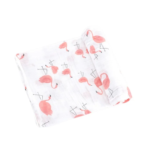 Custom Premium Cotton Bamboo Fiber Soft Muslin Swaddle Blankets