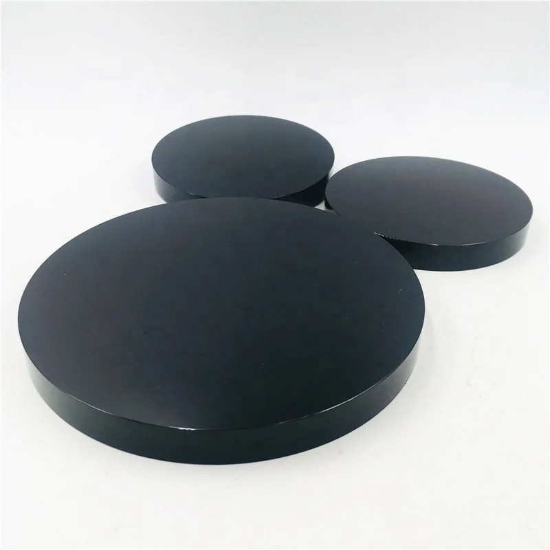 Crystal Gemstones Coasters Quartz Slab Black Obsidian Slices Drink Coasters