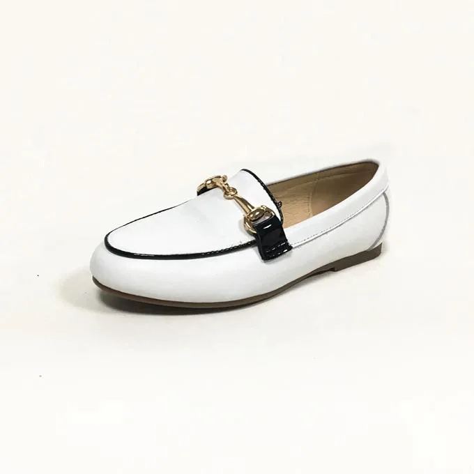 Wholesale Kids Boys  Children Shoes  2022  Children Casual Shoes All Season Kids Cow Leather Chain Kids Loafers