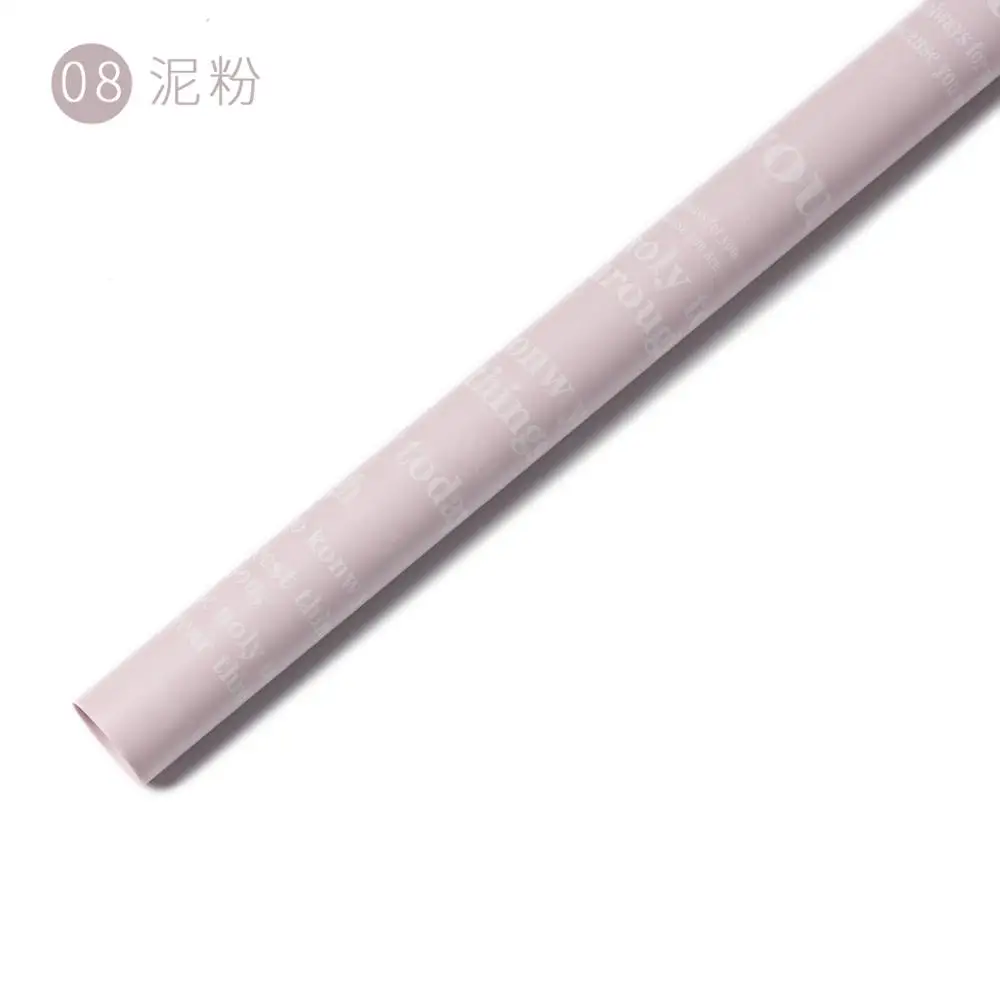 
Shinewrap 2020 New design wrapping paper letter printing waterproof plastic film for Bouquet flower wrapping paper 
