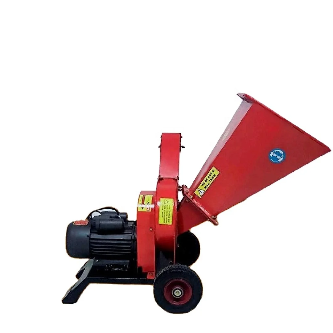 mini wood chipper professional wood chipper 7.5hp hydraulic motor feeding petrol engine forrest