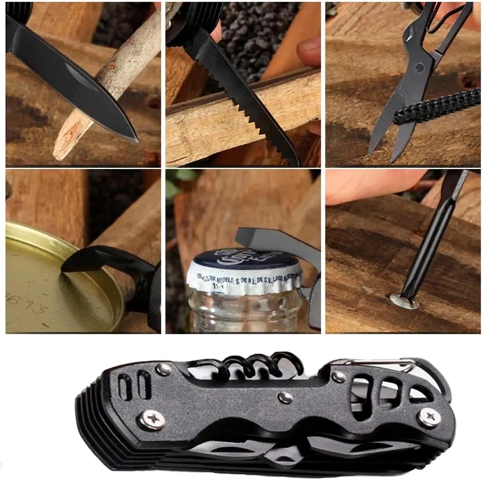 Peaktop   15 in 1 Pocket Tool Multitool ,Multifunctional Pocket Knife