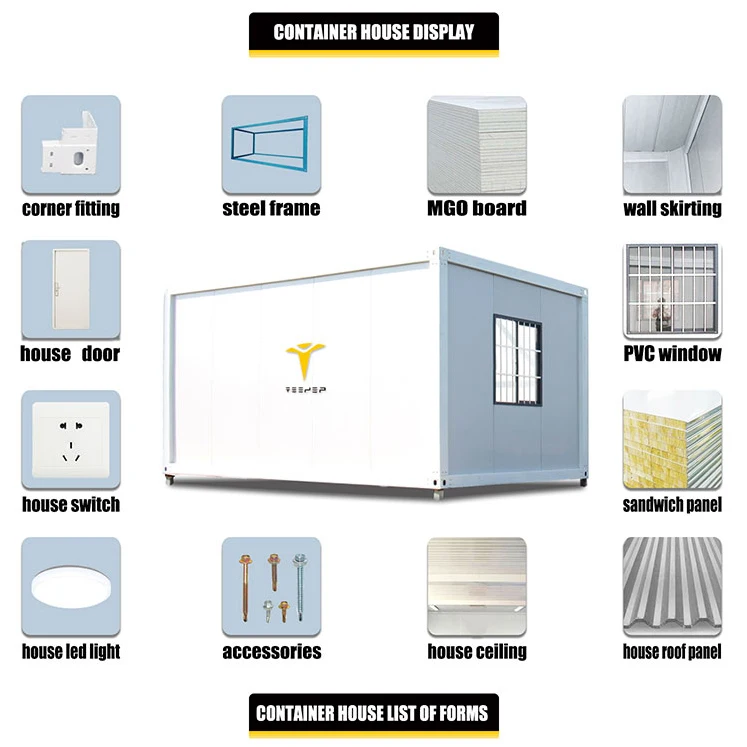 Easy Delivery Detachable Cheap Ready To Ship Prefabricated Container House, Assembly prefab+houses steel structure Container