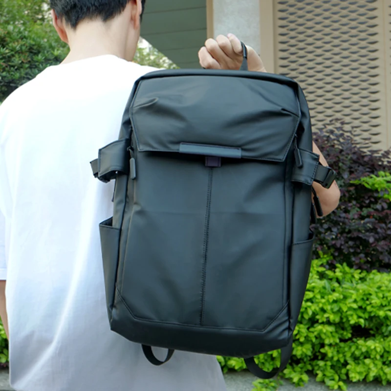 Casual backpack smart business laptop bag  waterproof USB computer case USB 15.6 inch nylon hiking travel bag OEM manufacture