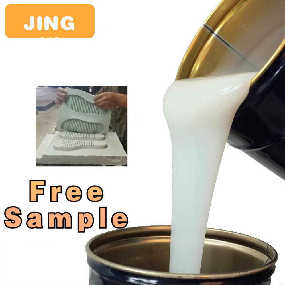 Free sample 5KG  RTV2 Shoe Sole Molds Making Liquid Silicone Rubber silicone rubber for shoe sole mold making moldes de silicone