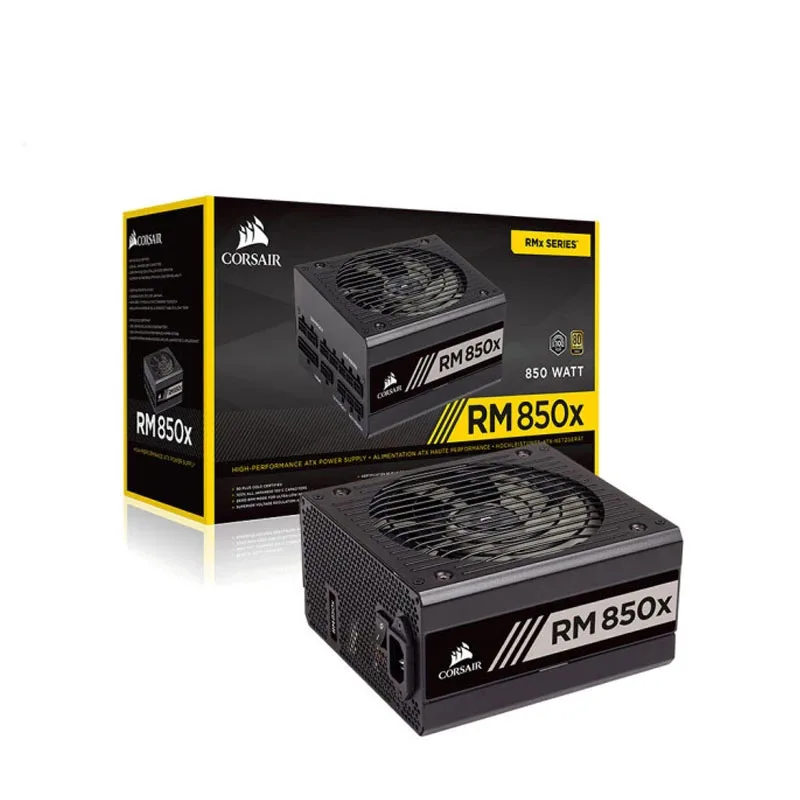 Источник питания RM850X 850 Вт, 80 PLUS, золотой медаль, полный модуль для настольного компьютера, сервера, ПК, источник питания Corsair