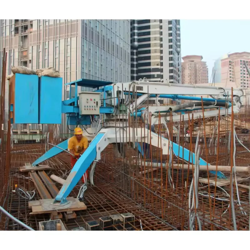 P-095 CE mobile type concrete placing boom with compact structure concrete distributor